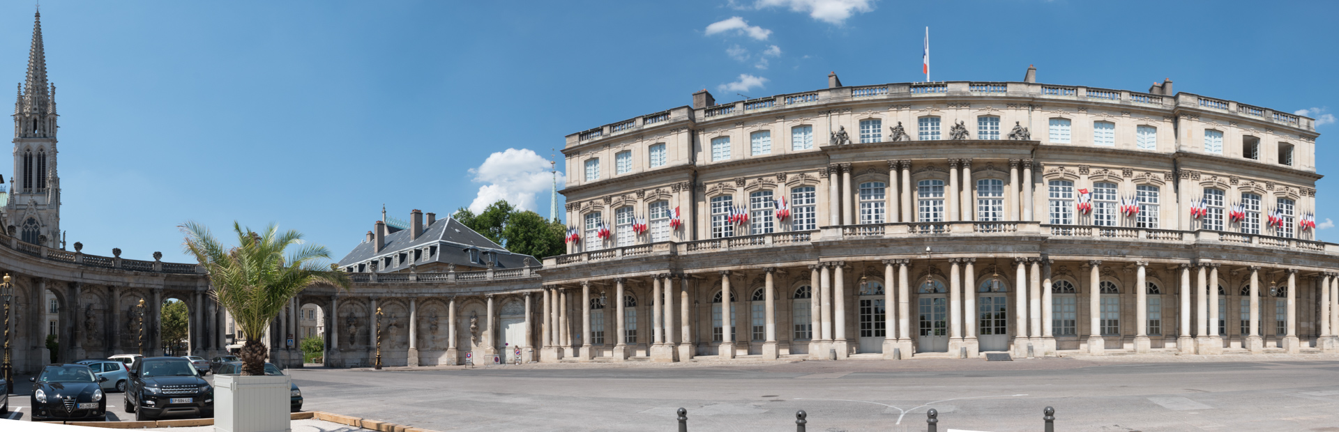 Les incontournables de nancy, Panoramique du palais du gouverneur 