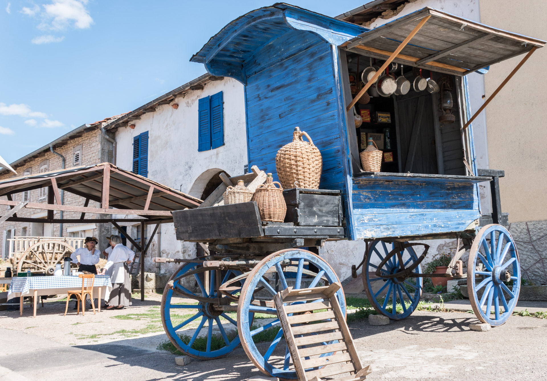 Xaronval village 1900 - caleche