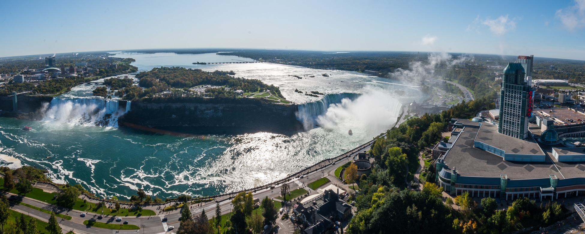 Roadtrip Canada, chutes du Niagara, panoramique