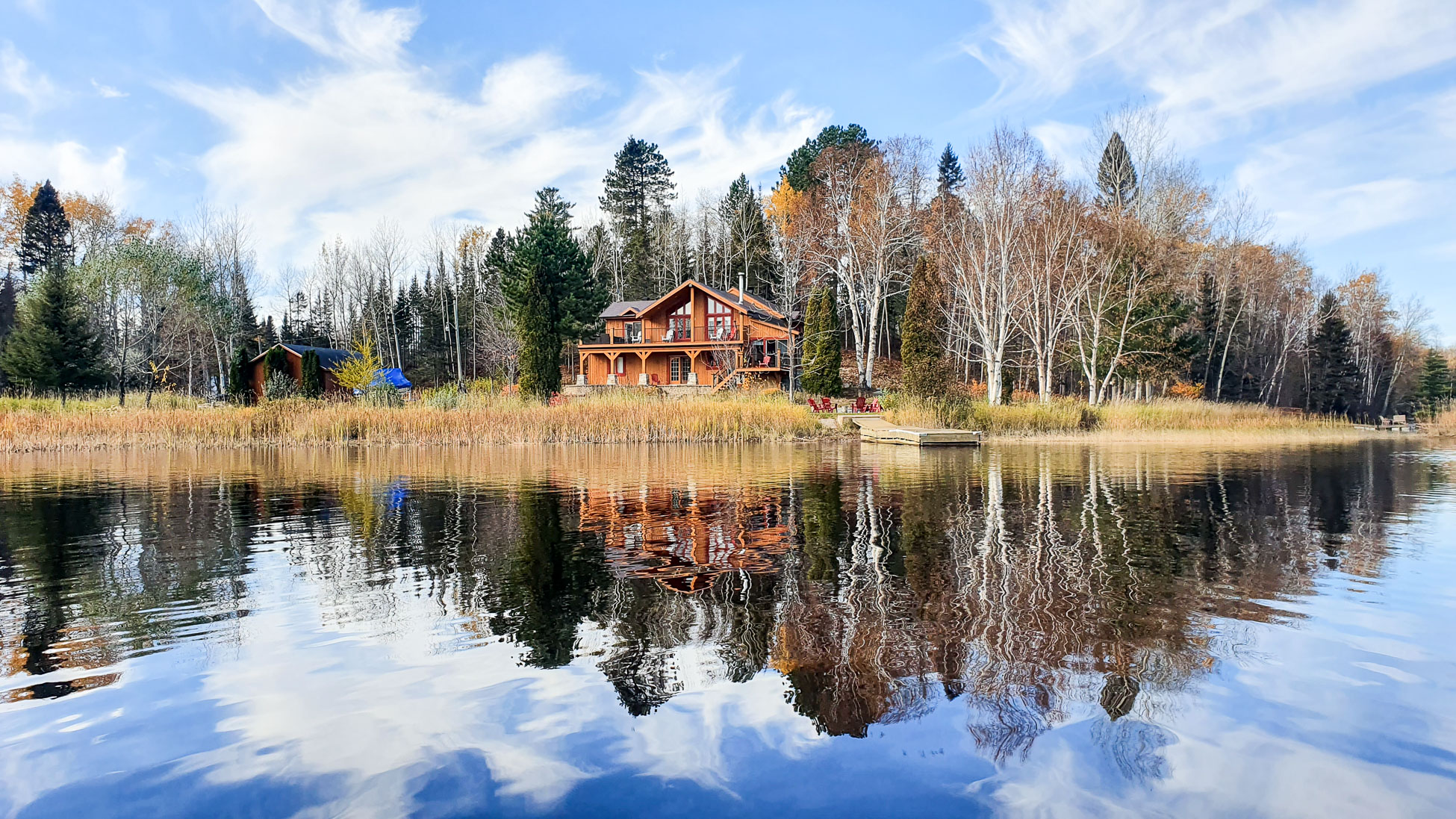 Roadtrip Canada, chalet Saguenay, lac kénogami, 