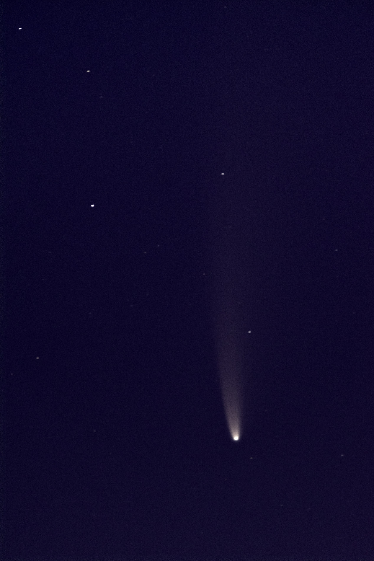 Comète Neowise prise téléobjectif 600mm